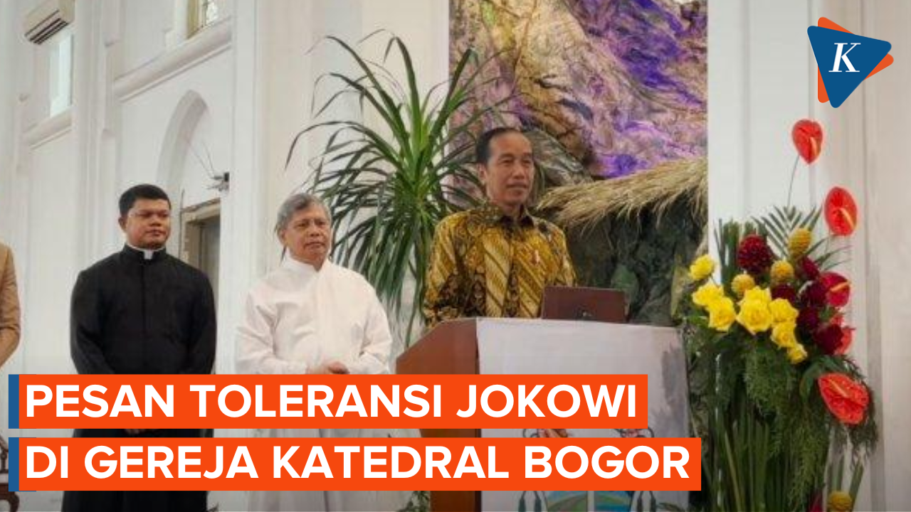 Hadir di Gereja Katedral Kota Bogor, Jokowi Sempat Menunggu 15 Menit, Beri Pesan Toleransi