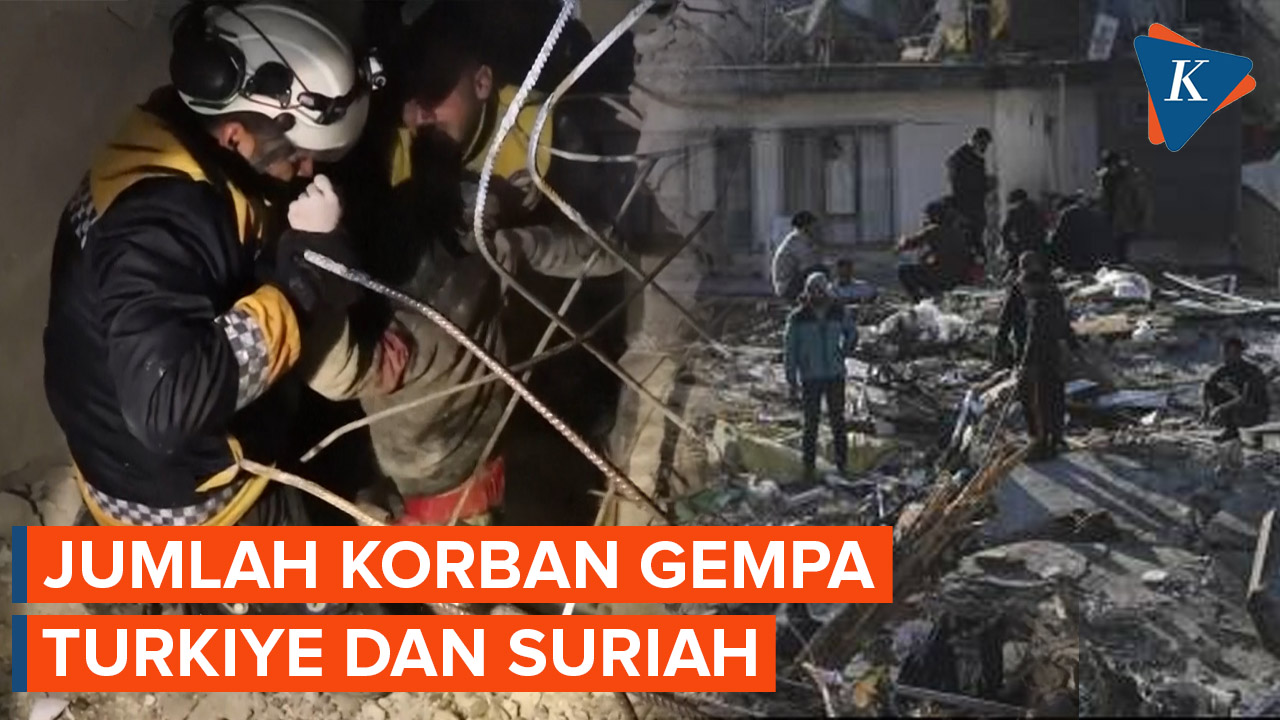 Korban Gempa Turkiye dan Suriah Mencapai  34.179 Jiwa pada 12 Februari 2023