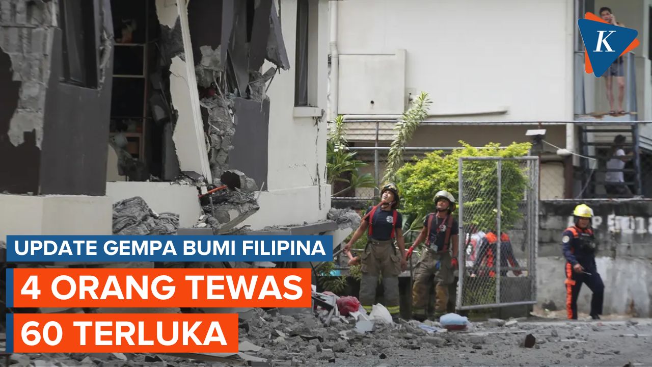 UPDATE Gempa Bumi di Filipina: 4 Orang Tewas dan 60 Luka-luka