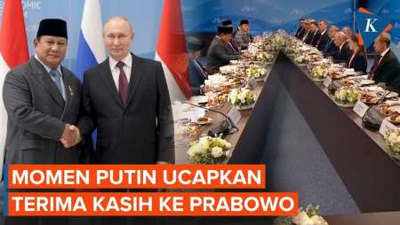Momen Putin Ucapkan Terima Kasih Ke Prabowo Saat Pertemuan Di Rusia