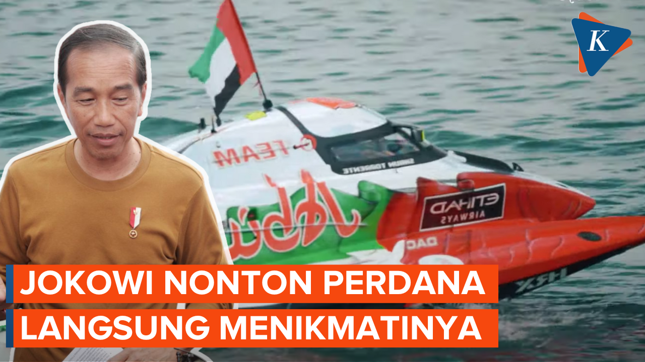 Saksikan F1 Powerboat Perdana, Jokowi Blak-blakan Nikmati Keseruannya