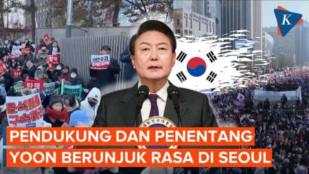 Momen Warga Korsel Unjuk Rasa Desak Pemakzulan Presiden Yoon Suk-yeol