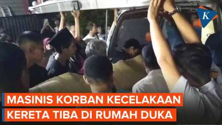 Momen Jenazah Masinis Korban Kecelakaan KA di Cicalengka Disambut Ratusan Pelayat