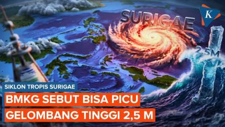 BMKG Peringatkan Siklon Tropis Surigae Menguat, Waspada Gelombang Tinggi!