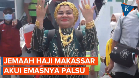 Emas yang Dipamerkan Jemaah Haji Makassar Ternyata Imitasi
