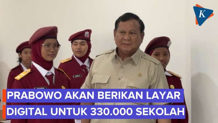 Prabowo Berencana Berikan Layar Digital Pintar untuk 330.000 Sekolah ...