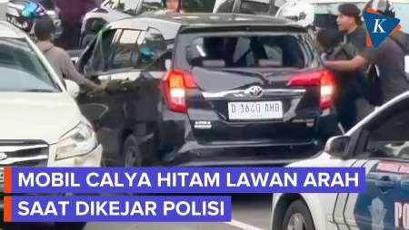 Detik-detik Calya Lawan Arah Hingga Tabrak Pengendara Saat Dikejar Polisi Di Jakpus