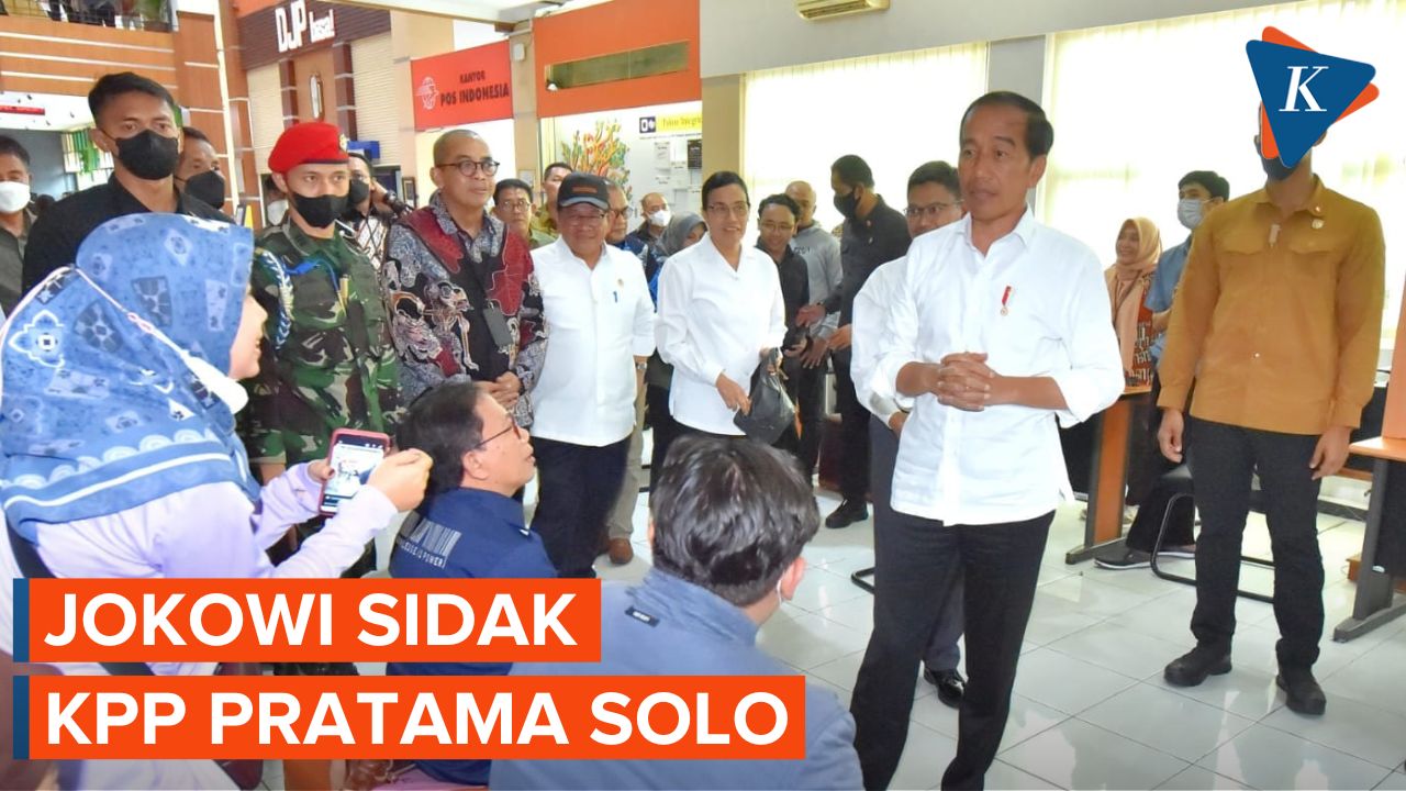 Cek Laporan SPT Pajak, Jokowi Sidang Kantor Pelayanan Pajak Pratama Solo