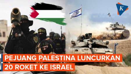 Balas Serangan Tank, Pejuang Palestina Luncurkan 20 Roket ke Israel