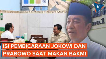 Jokowi Ungkap Isi Pembicaraan dengan Prabowo Saat Makan Bakmi, Bahas Apa Saja?
