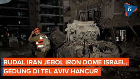 Iron Dome Jebol! Potret Kehancuran di Israel Dihujani Ratusan Rudal Iran