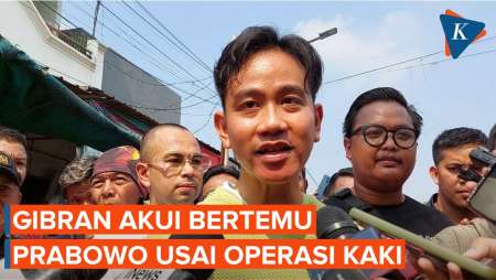 Akui Bertemu Prabowo Usai Operasi Kaki, Gibran: Beliau dalam Keadaan Sehat