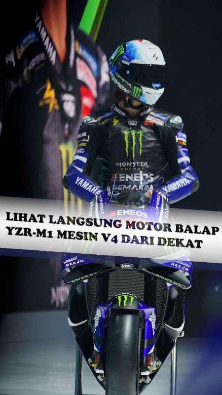 Motor Balap YZR-M1 Mesin V4 Diperkenalkan Secara Global di Indonesia