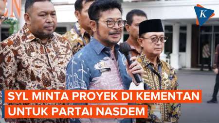 SYL Disebut Minta Proyek ke Dirjen Kementan untuk Partai Nasdem