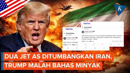 2 Jet AS Ditembak Jatuh Iran, Trump Malah Komentari Minyak