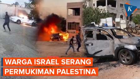Detik-detik Warga Israel Serang Permukiman Palestina di Tepi Barat