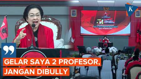 Megawati di HUT PDI-P: Gelar Saya 2 Profesor, Jangan Dibully