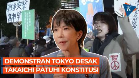 Ribuan Warga Jepang Demo Takaichi, Khawatirkan Militerisme Dan Sentimen Anti-China