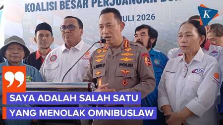 Kapolri Diam-Diam Tolak UU Cipta Kerja
