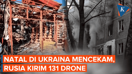 Natal Mencekam Di Ukraina, Rusia Gempur Permukiman Dengan 131 Drone, 3 Tewas
