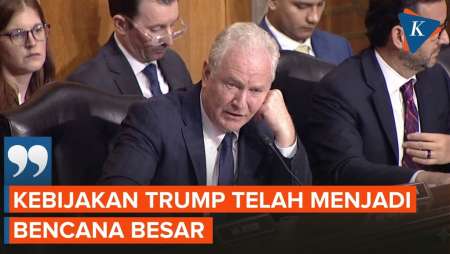 Di Depan Menlu Rubio, Senator Demokrat Sebut Kebijakan Trump Bencana Besar