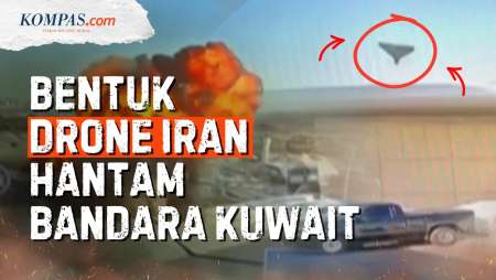 Wujud Drone Iran Yang Menghantam Bandara Kuwait