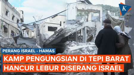 Penampakan Kamp Pengungsian Nour Shams di Tepi Barat yang Dihancurkan Israel