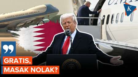 Dihadiahi Pesawat Kepresidenan Rp 6,6 Triliun dari Qatar, Trump: Gratis, Masak Nolak?