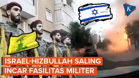 Israel-Hizbullah Saling Serang Fasilitas Militer