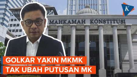 Polemik Batas Usia Cawapres, Golkar Sebut MKMK Tak Bisa Ubah Putusan MK