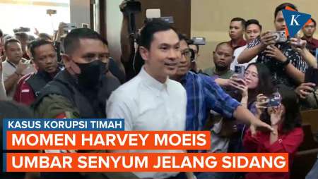 Momen Harvey Moeis Umbar Senyum Jelang Jalani Sidang Perdana Kasus Korupsi Timah