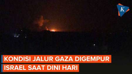 Suasana Gaza Dini Hari Tadi, Rudal Israel Bergemuruh Terus-menerus