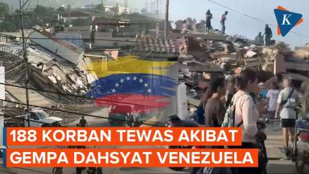 Korban Gempa Venezuela Capai 188 Orang, Upaya Penyelamatan Berjalan Lambat