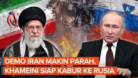 Demo Iran Kian Brutal, Khamenei Siapkan Strategi Kabur Ke Rusia