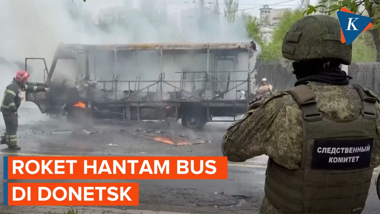 Roket Hantam Bus di Donetsk, Tujuh Orang Tewas