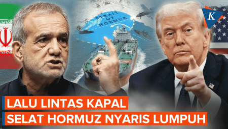 Blokade Selat Hormuz Memanas, Aktivitas Pelayaran Nyaris Nol!