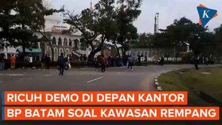 Konflik Rempang, Kantor BP Batam Ricuh Digeruduk Massa