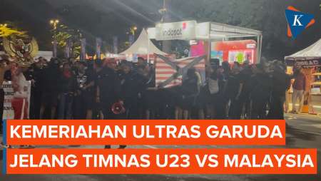 Kemeriahan Ultras Garuda Jelang Nonton Timnas U23 Vs Malaysia di GBK