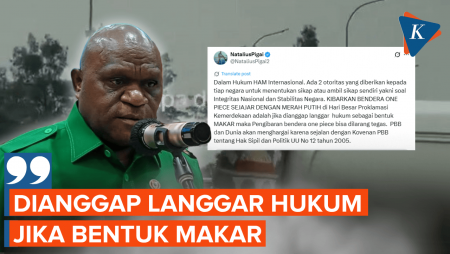 Natalius Pigai: Kibarkan Bendera One Piece Sejajar Merah Putih Dilarang Jika Makar