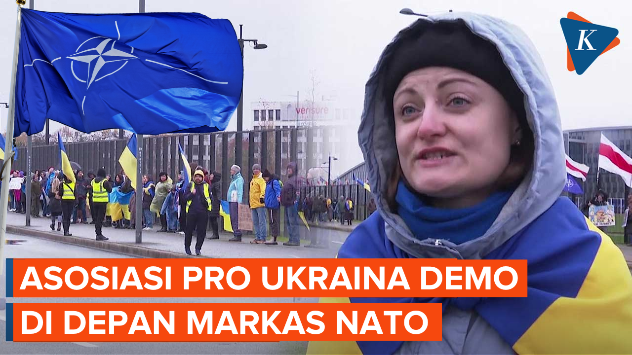 Komunitas Pro Ukraina Gelar Protes di Depan Markas NATO, Kenapa ?