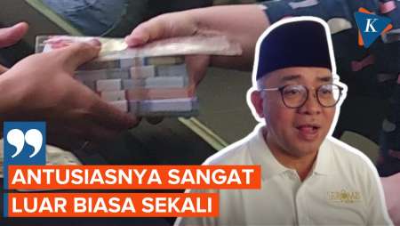 Antusiasme Warga Ikuti Layanan Penukaran Uang Baru dari BI di Istora Senayan