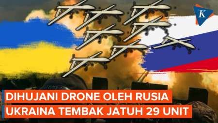 Rusia Tebar Serangan Drone dari Crimea, 29 Unit Dijatuhkan oleh Ukraina