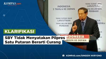 [KLARIFIKASI] SBY Tidak Menyatakan Pilpres Satu Putaran Berarti Curang