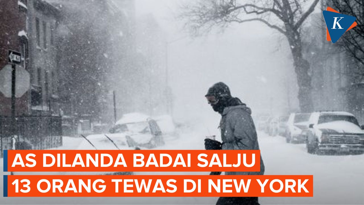 Amerika Serikat Dilanda Badai Salju, 13 Orang Dilaporkan Tewas di New York