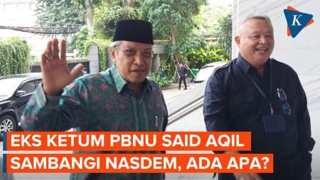 Said Aqil Sambangi Nasdem Tower, Disambut Ahmad Ali dan Jazilul Fawaid