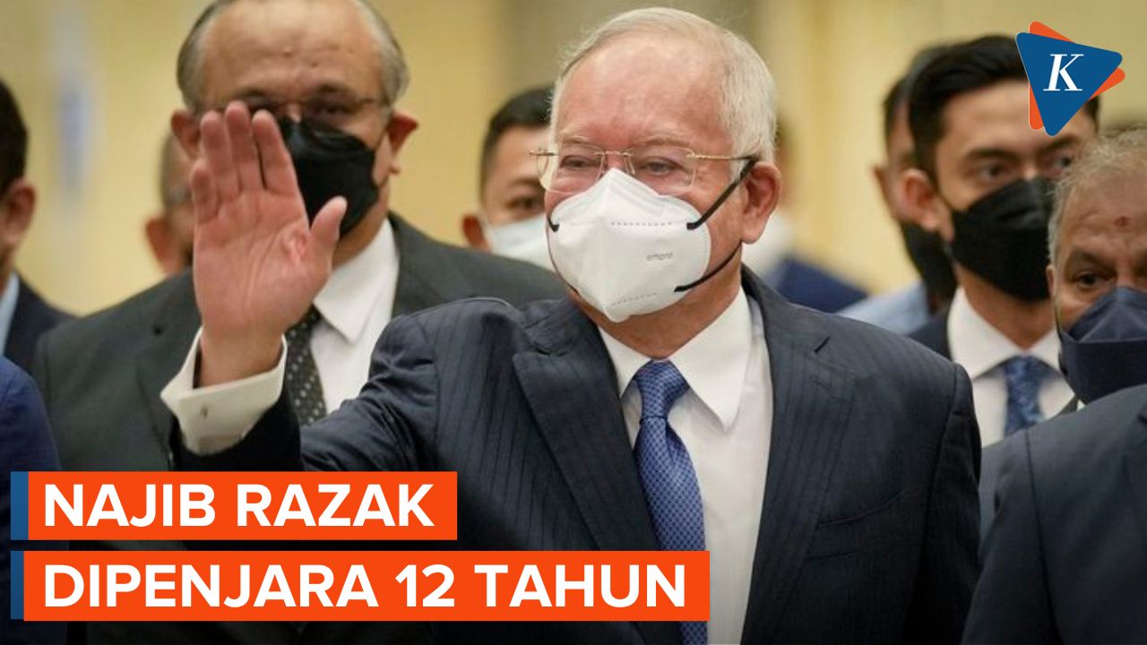 Eks PM Malaysia Najib Razak Dipenjara 12 Tahun