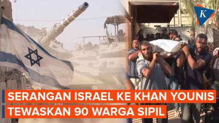 Korban Tewas Serangan Israel di Khan Younis Gaza Terus Bertambah, Capai 90 Orang Warga Palestina 