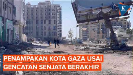 Penampakan Terbaru Kota Gaza Setelah Gencatan Senjata Berakhir