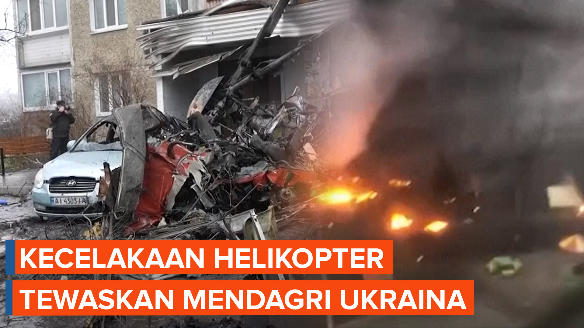 Kecelakaan Helikopter di Kyiv Tewaskan 17 Orang