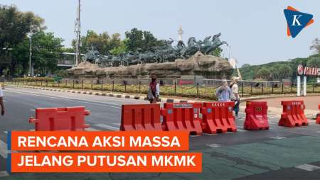 Ada Aksi Massa Jelang Putusan MKMK, Jalan Medan Merdeka Barat Ditutup